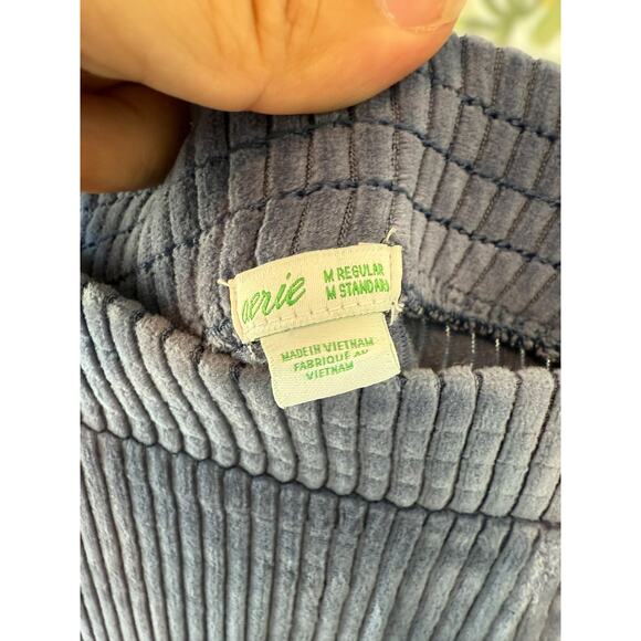 Aerie Groove-On Velour High Waisted Flare Pant Fresh Bright Womens Size Medium - Picture 8 of 8